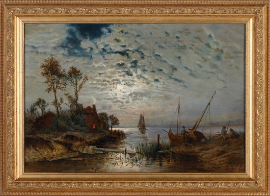 Каразин Николай Николаевич. Лунная ночь. Рыбацкая деревня